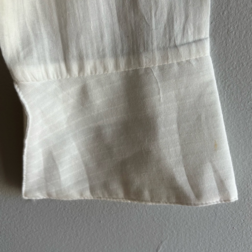 Princess Polly Women Ellowenn White Top Collared, Long Sleeves Sz US 6 - Picture 4 of 11